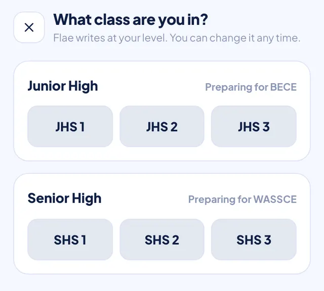 Pick your class