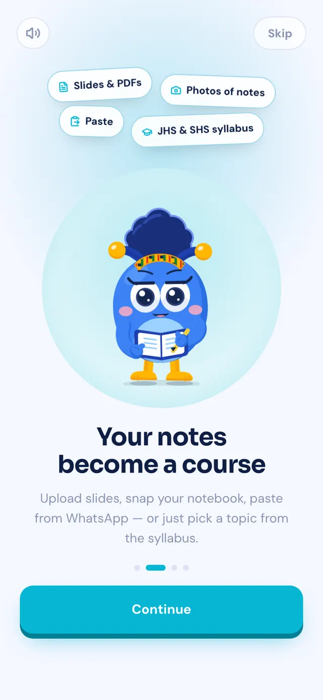 Your notes become a course